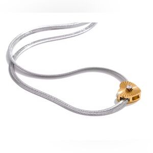 Elegant Silver and Gold Necklace